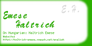 emese haltrich business card